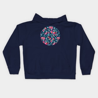 Back Off, Stay Safe, watercolor floral for face masks Kids Hoodie